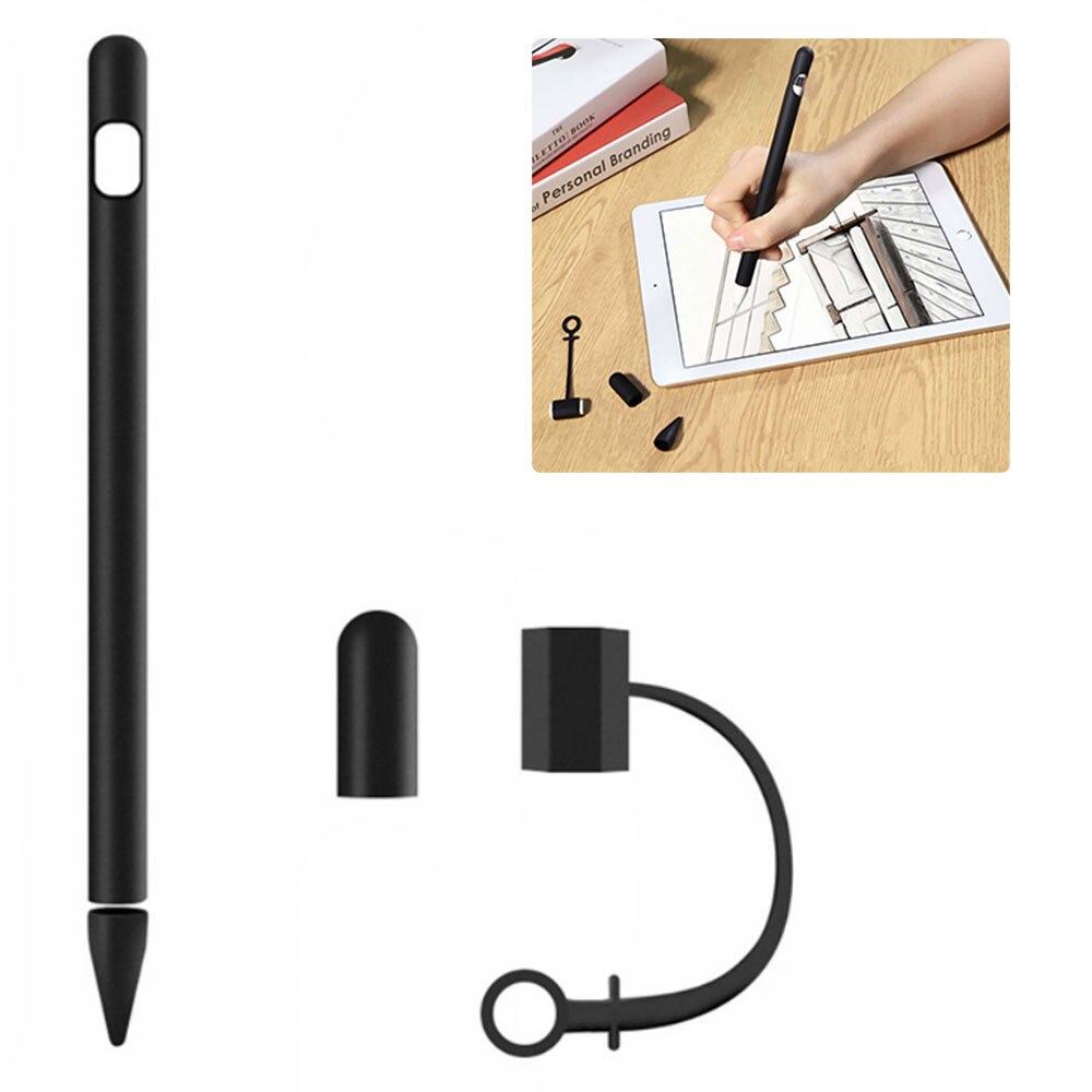 Funda protectora para Apple Pencil 1, funda de silicona blanda de colores Compatible con iPad, tableta, lápiz táctil