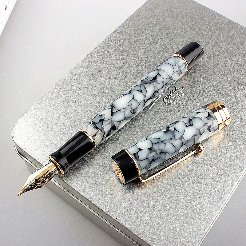 Jinhao – stylo à plume rétro en résine acrylique, 100, Nebula série F Nib, pour bureau, avec convertisseur, pour écriture, d&#39;affaires