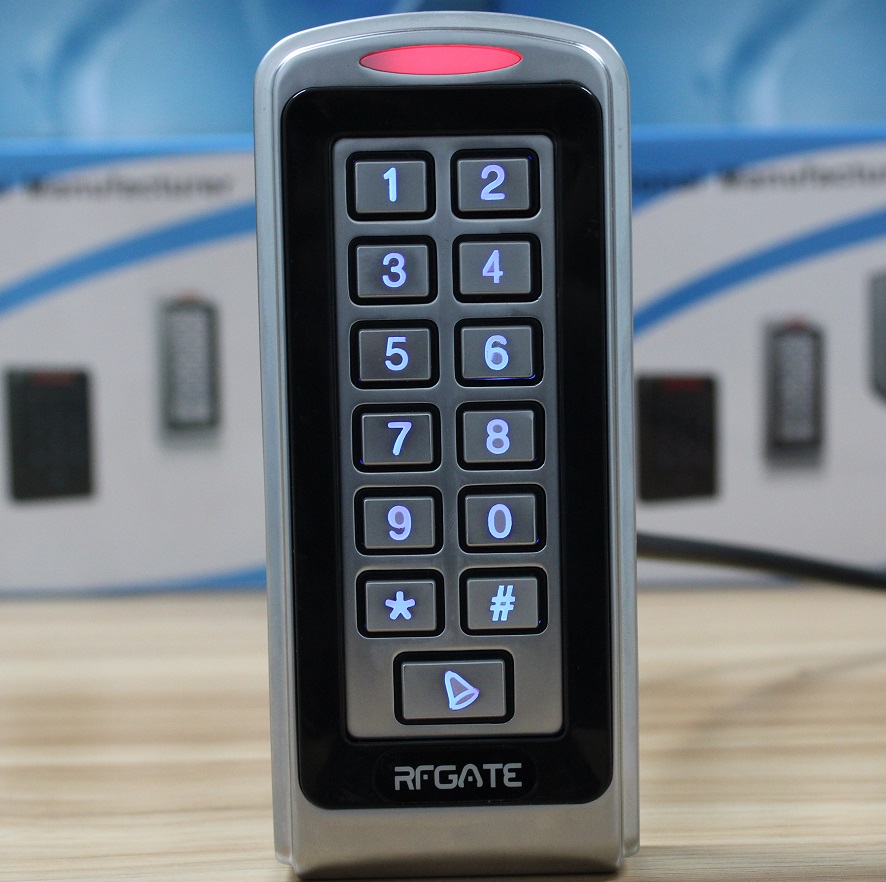 Vandal Proof Standalone Access Controller with EM card reader and keypad function.