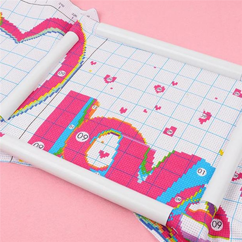 1Pc Embroidery Frame Universal Pvc Desktop Clip Type Embroidery Stretch Cross Stitch Hoop Bracket DIY Craft Hand Tool