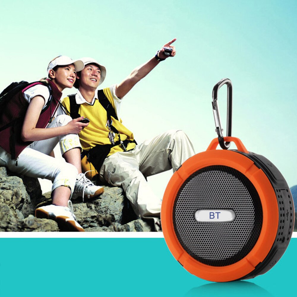 C6 Mini Draadloze Bt 5.0 Speaker IP65 Outdoor Waterdichte Draagbare Klankkast Handsfree Met Microfoon Usb Oplaadbare