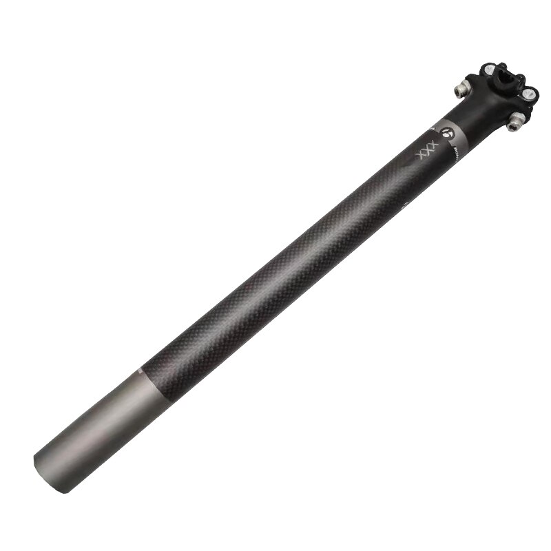 Tija de sillín de fibra de carbono para bicicleta de montaña, tubo de poste de asiento, 27,2, 30,8x31,6/mm,