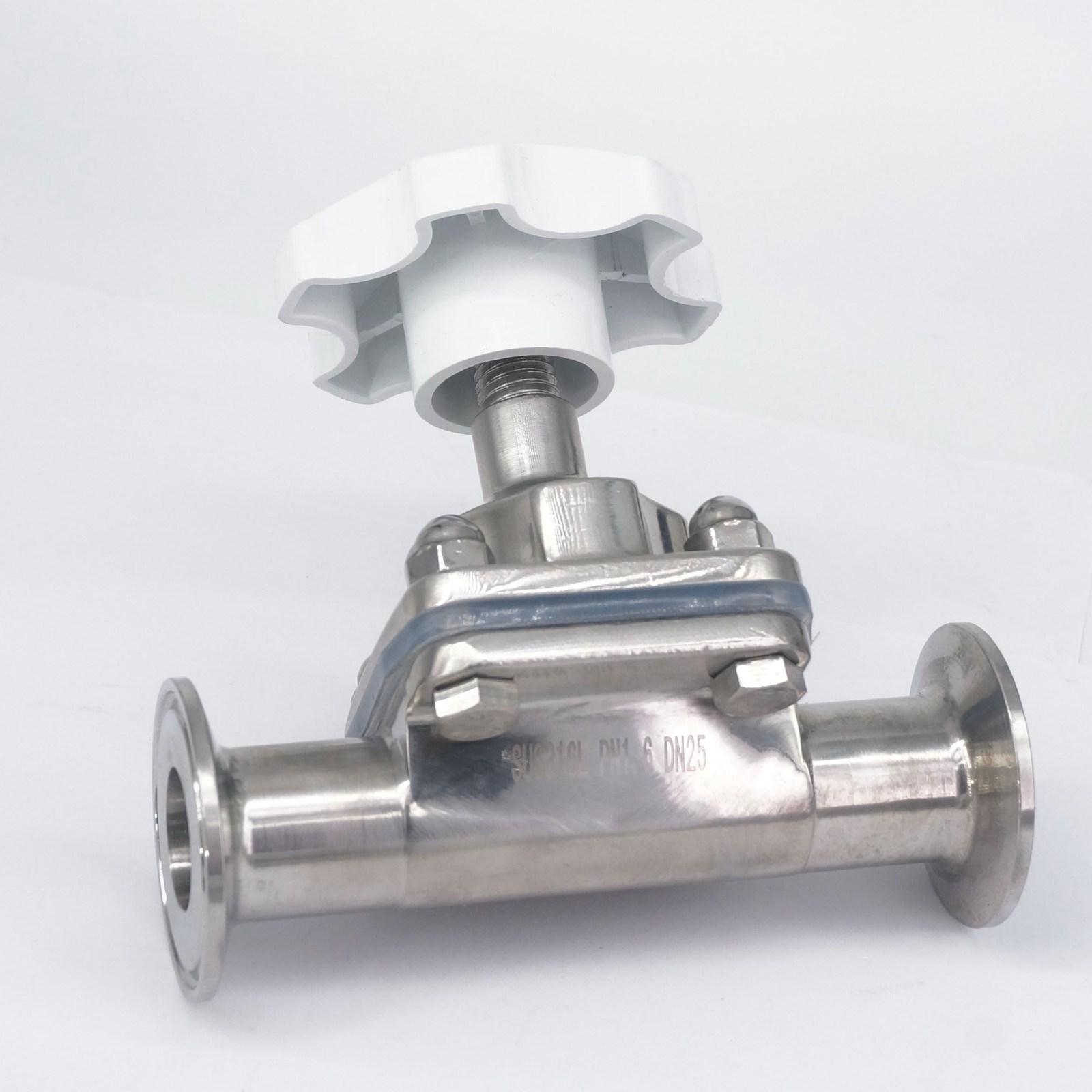 Vanne sanitaire en acier inoxydable 316 | 1 "25mm 1.5 en acier inoxydable," triple pince à diaphragme brassage bière produit laitier