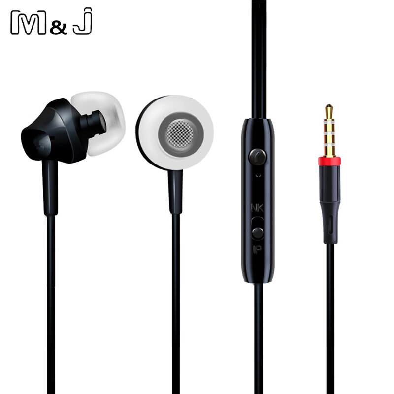 M & J Draagbare Mini Stereo Bass Oortelefoon Voor iPhone 5 6 Samsung Mobiele Telefoon Met Microfoon Bedraad Buiten Sport oortelefoon 120 CM