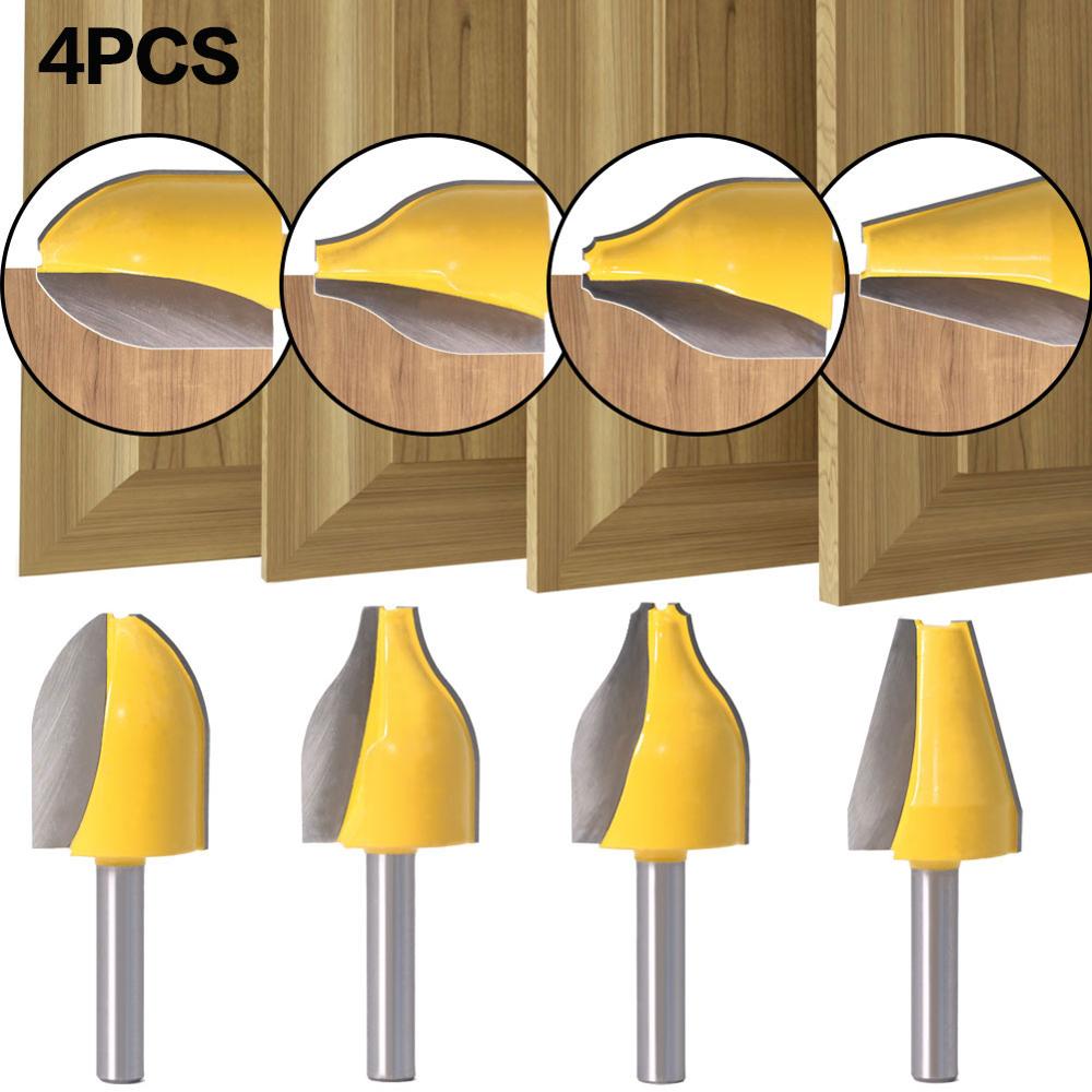 Mèche de toupie pour panneau de lève-tige, verticale, coupe de perles Ogee, mèches pour le travail du bois, 8mm, 1 pièce: 4PCS