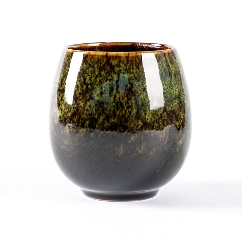 150ml to180ml Chinese Retro Handmade Random Texture Color Glaze High Temperature Firing Ceramic Teacup Porcelain: 2