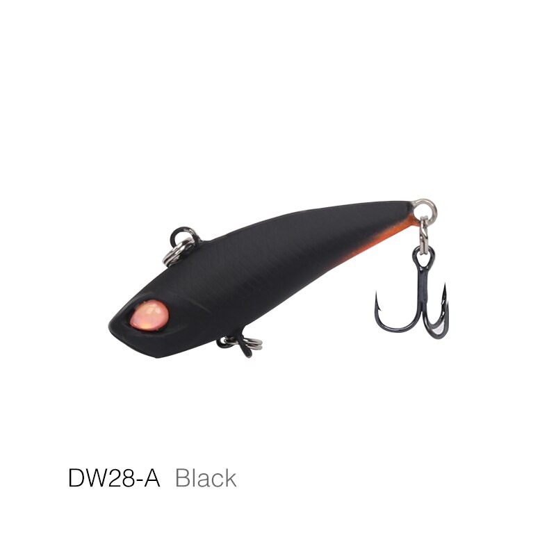 TSURINOYA leurre de pêche VIB DW28 coulant l'eau hiver glace gabarit leurre 40mm 3.8g tête de plomb en plastique Vibration Wobblers basse appât dur: DW28-A