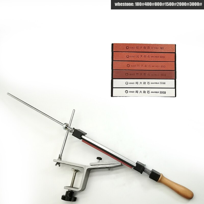 Fixed Knife Sharpener Sharpening stone Kitchen Sharpening system Angle Honing Diamond Grinder 120-10000# Whetstone: 6you