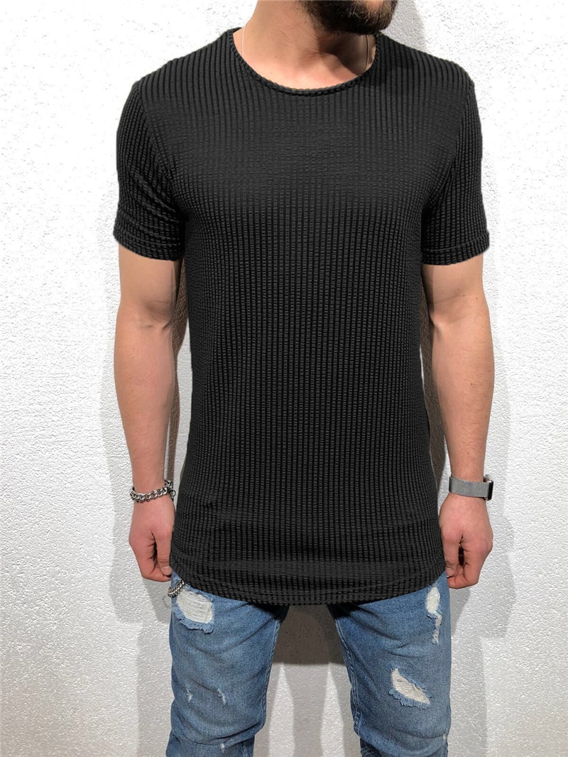 Gym kläder herr kortärmad t-shirt bodybuilding fitness t-shirt herr sport t-shirt stor storlek toppar t-shirts