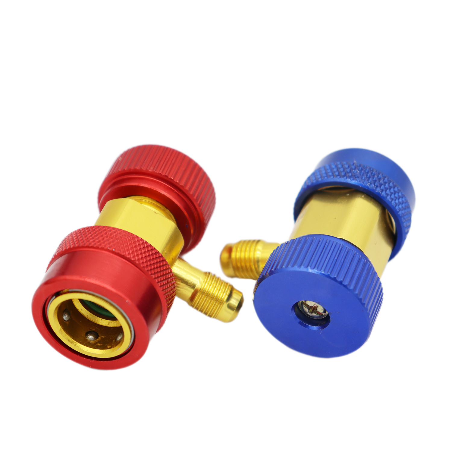R134A niedrig hoch Auto Auto Schnellkupplung Stecker Durcheinander Adapter Auto Klimaanlage Kältemittel Einstellbare AC vielfältig Messgerät: Silber