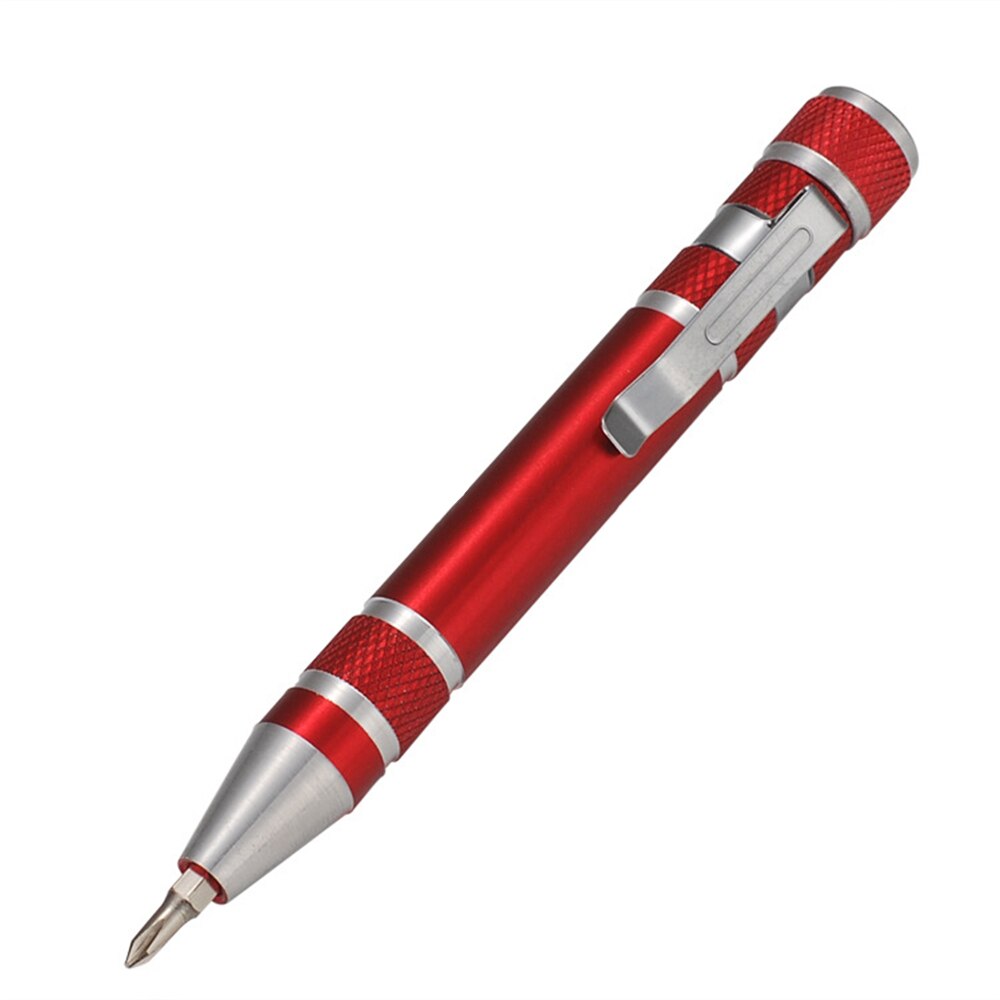 Draagbare 8 In 1 Aluminium Pen Stijl Schroevendraa Grandado