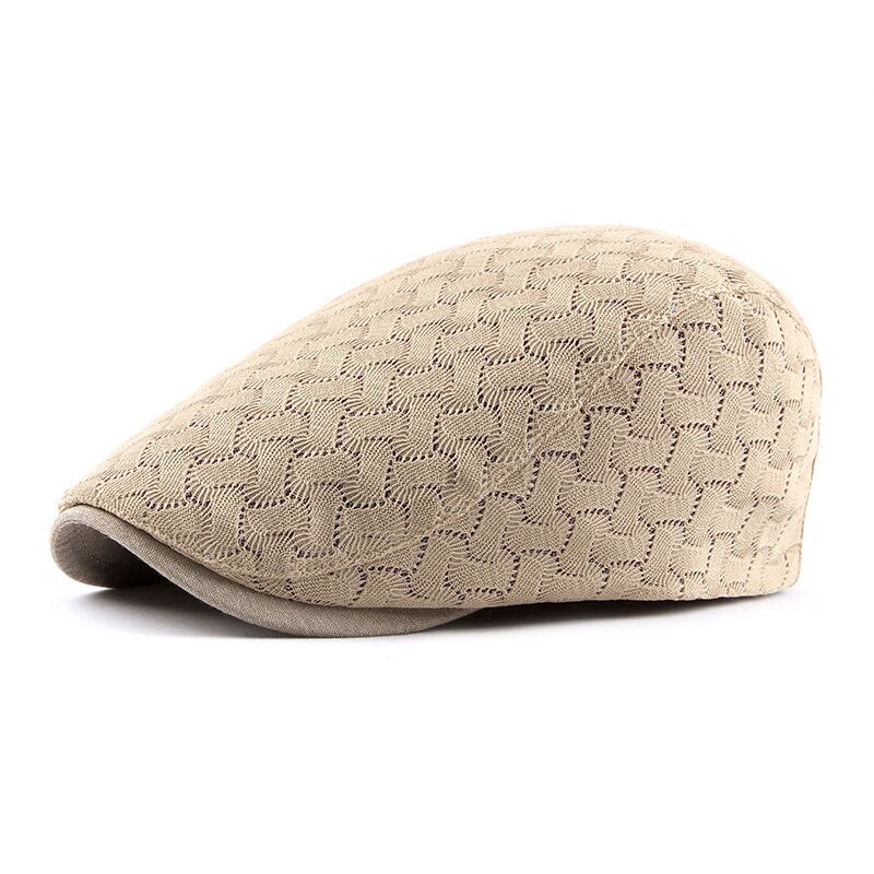 Ademende mesh gebreide mutsen franse stijl volwassen dames cabbie flatcap lente zomer krantenjongenspet