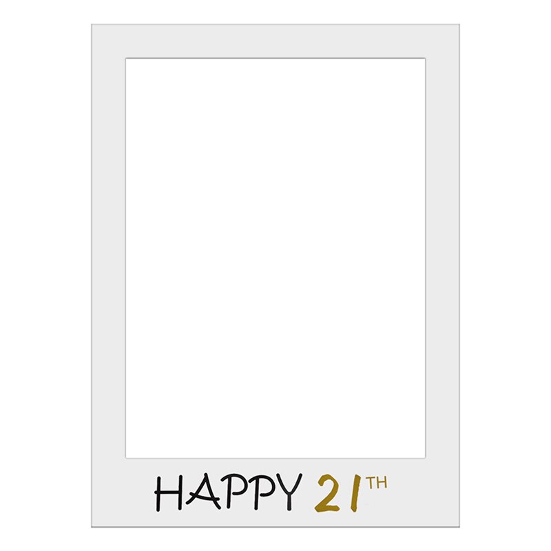 Birthday Photo Booth Frame Happy Birthday Photobooth Props Birthday Party Decor Anniversary Supplies: 5