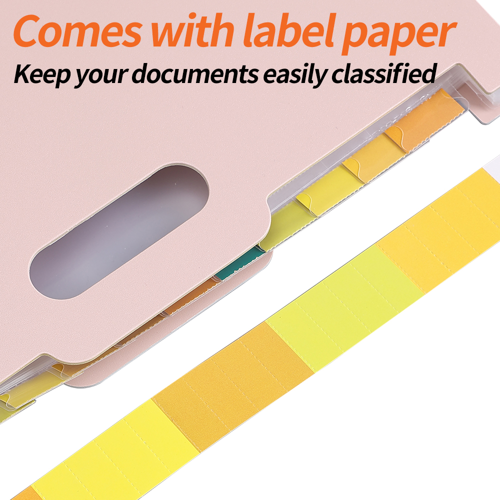 Filorganisator med , 13 lommer, udvidelige filmapper til papirkvitteringer, dokumentholder i , a4 størrelser til skole og kontor med farverige faner