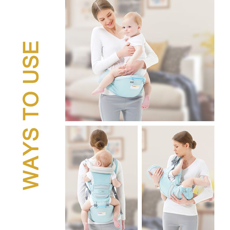 Sac à dos ergonomique pour bébé, porte-bébé multifonction, sac de rangement, porte-siège, 25kg 0-3 ans