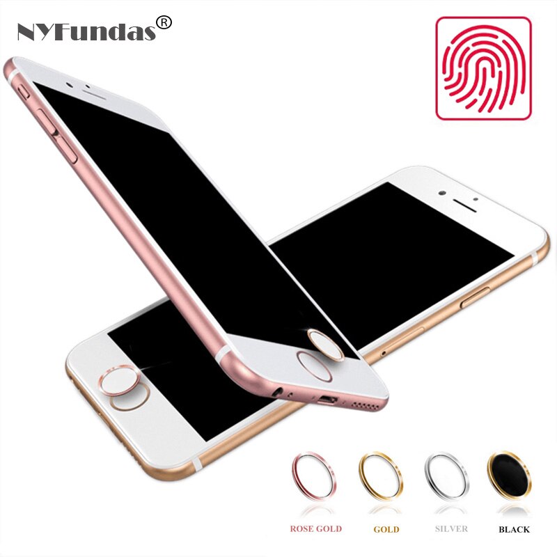 Ascromy 10 pièces pour L'aluminium Touch ID iPhone Autocollant Bouton Maison pour iPhone 5 5 S 5C 6 6 S 7 iPad Pro D'empreintes Digitales Téléphone Autocollants