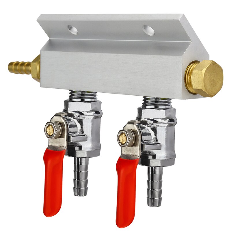 DEWIN Gas Splitter, Gas Distributor 4-way, Beer Splitter Multi-way Budget CO2 Air Gas Distributor Beer Splitter 4 Way
