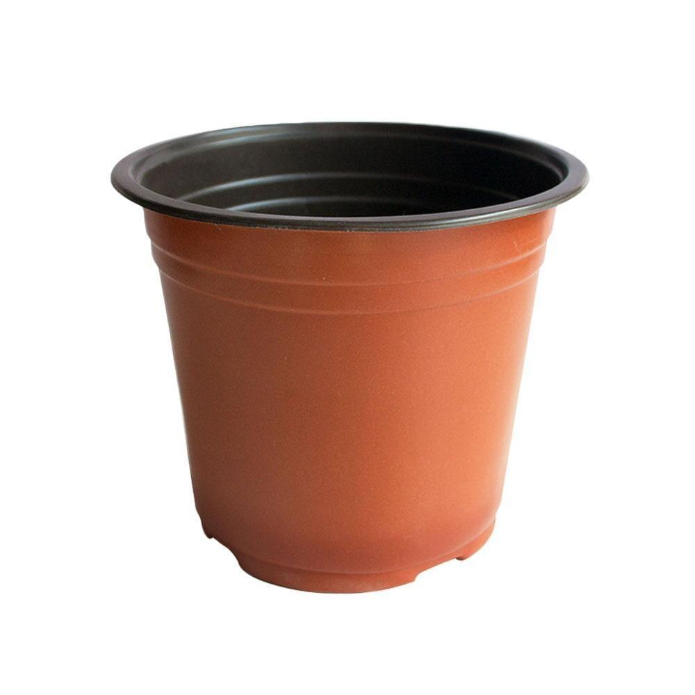 10Pcs/Lot Flower Pot Plastic Plant Pots Desktop Potted Green Home Plant Vegetation Soft Garden Flowerpot Garden Nursery Too D8U9