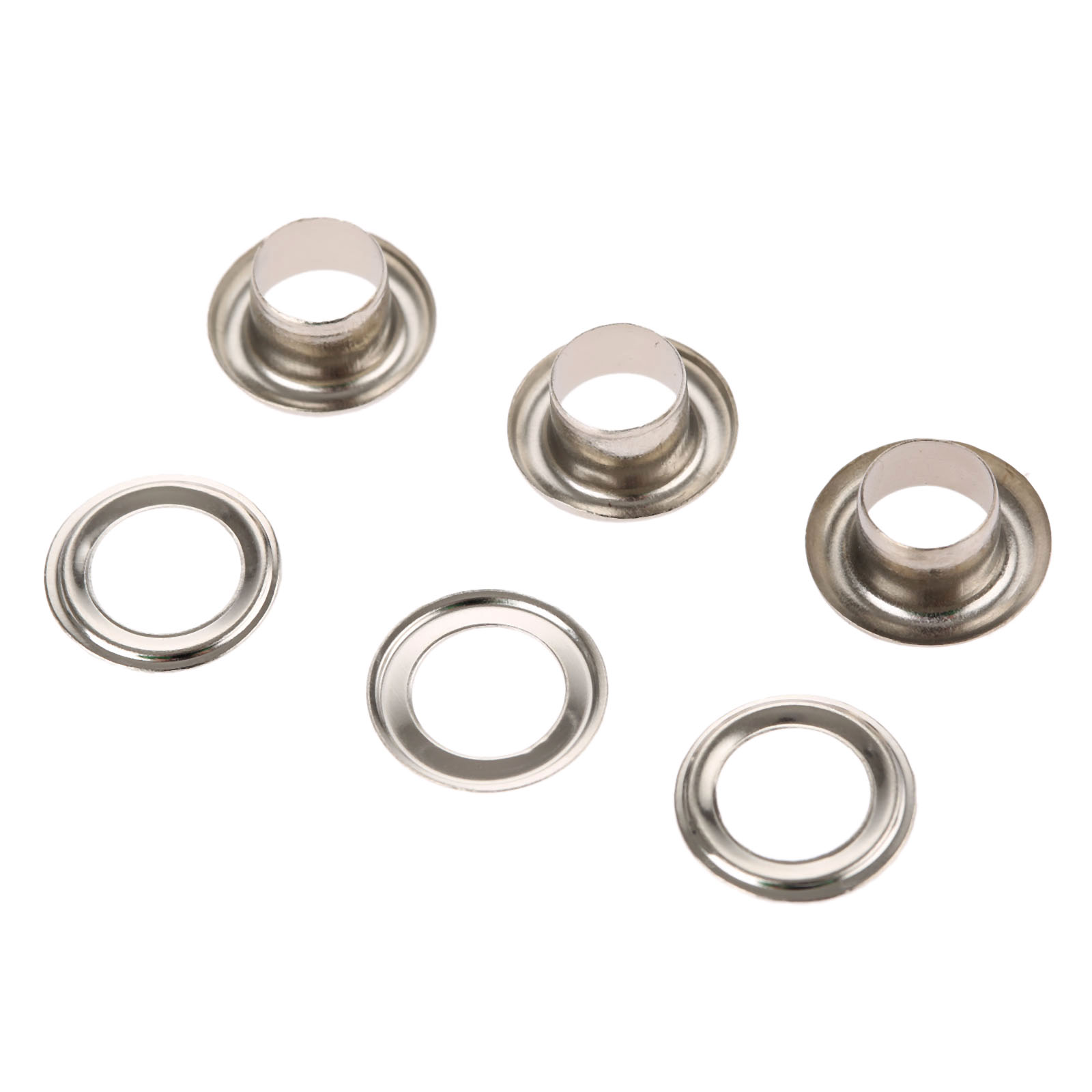 100pcs 5mm/6mm/8mm Eyelets Metal eyelets Buttons Hollow Rivets Sewing patches Bags and Shoes Clothes accessories: 6mm silver