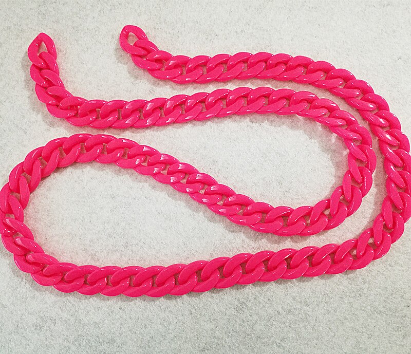neue Feste Farbe Acryl Sonnenbrille Kette Frauen Lesebrille Hängen Hals Kette Largand Gläser Kette Brillen Band: 19