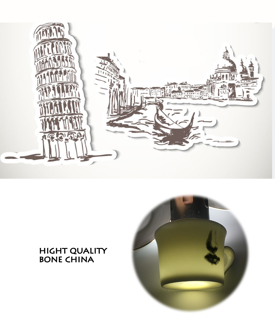Augen und Nase Kaffee Tasse und Untertasse einstellen Knochen ChinaTazza Nachmittag Tee Versorgung Elegante Hochzeit Geschirr Mädchen Freund