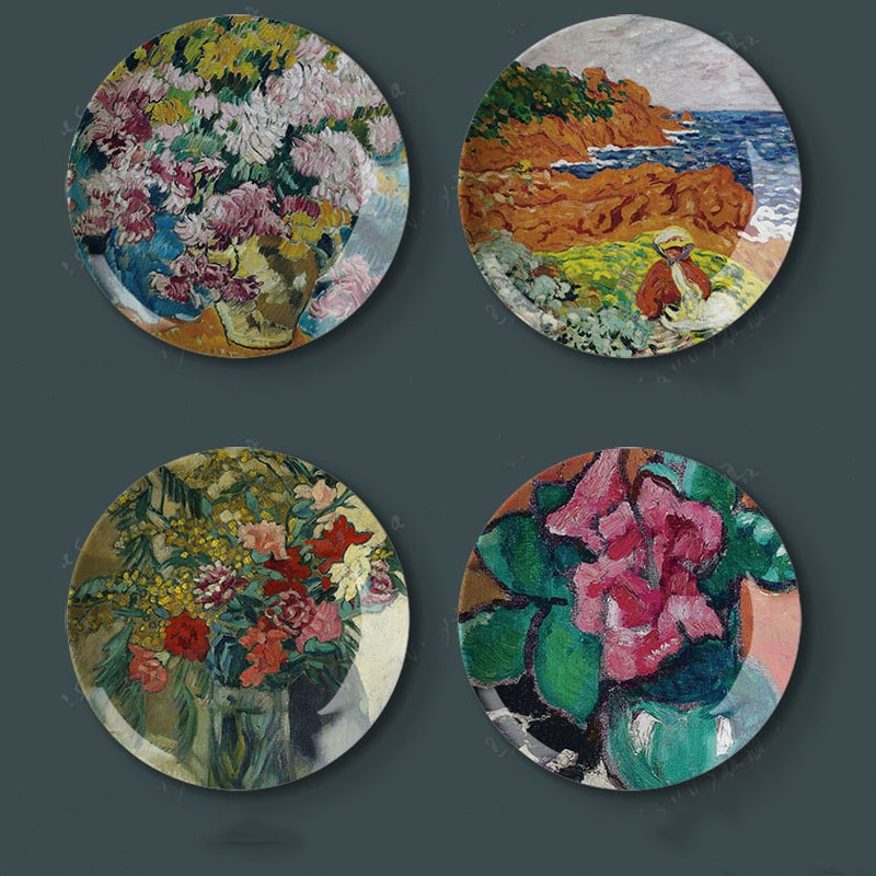 Dekorplater 8 tommer louis valtat oljemaleri dekorative kunstplater hjem vegg hall hengende