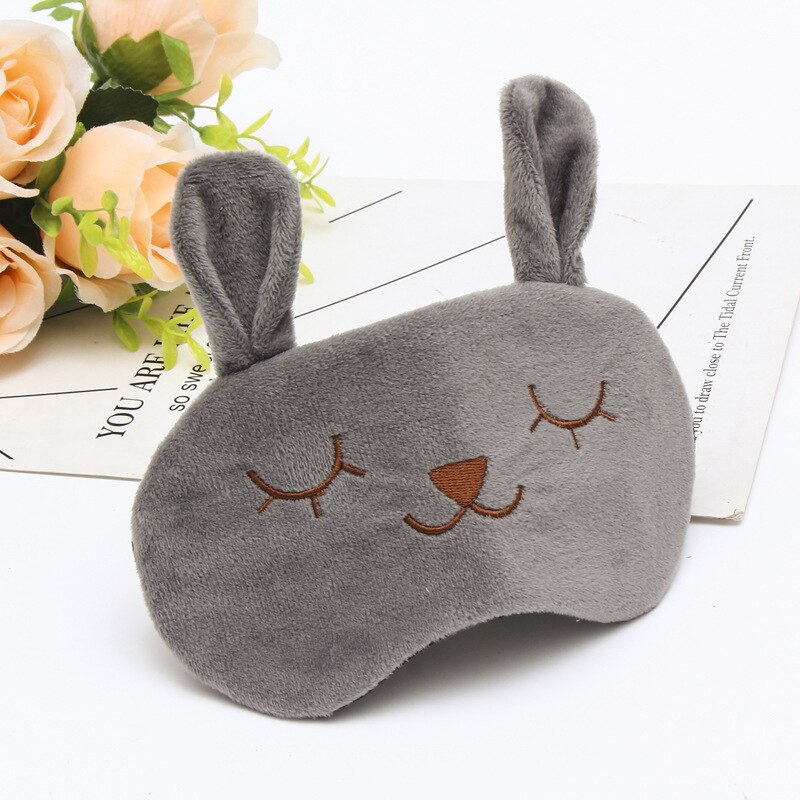 Máscara antifaz para dormir de dibujos animados para niños, bonita y Divertida máscara para dormir, banda para sombra de ojos para niños, ayudas para el sueño, parche para descanso de ojos con bolsa de hielo