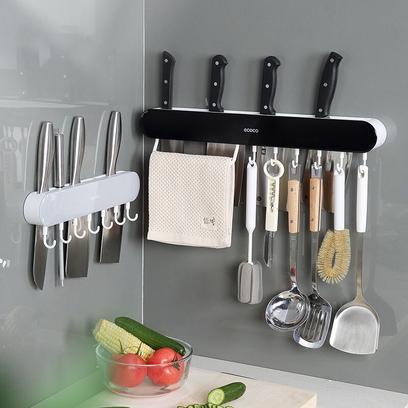 Multifunctional Knife Rack Wall-mounted Kitchen Storage Free Punch Storage Shelf Kitchen Knife Storage Rack