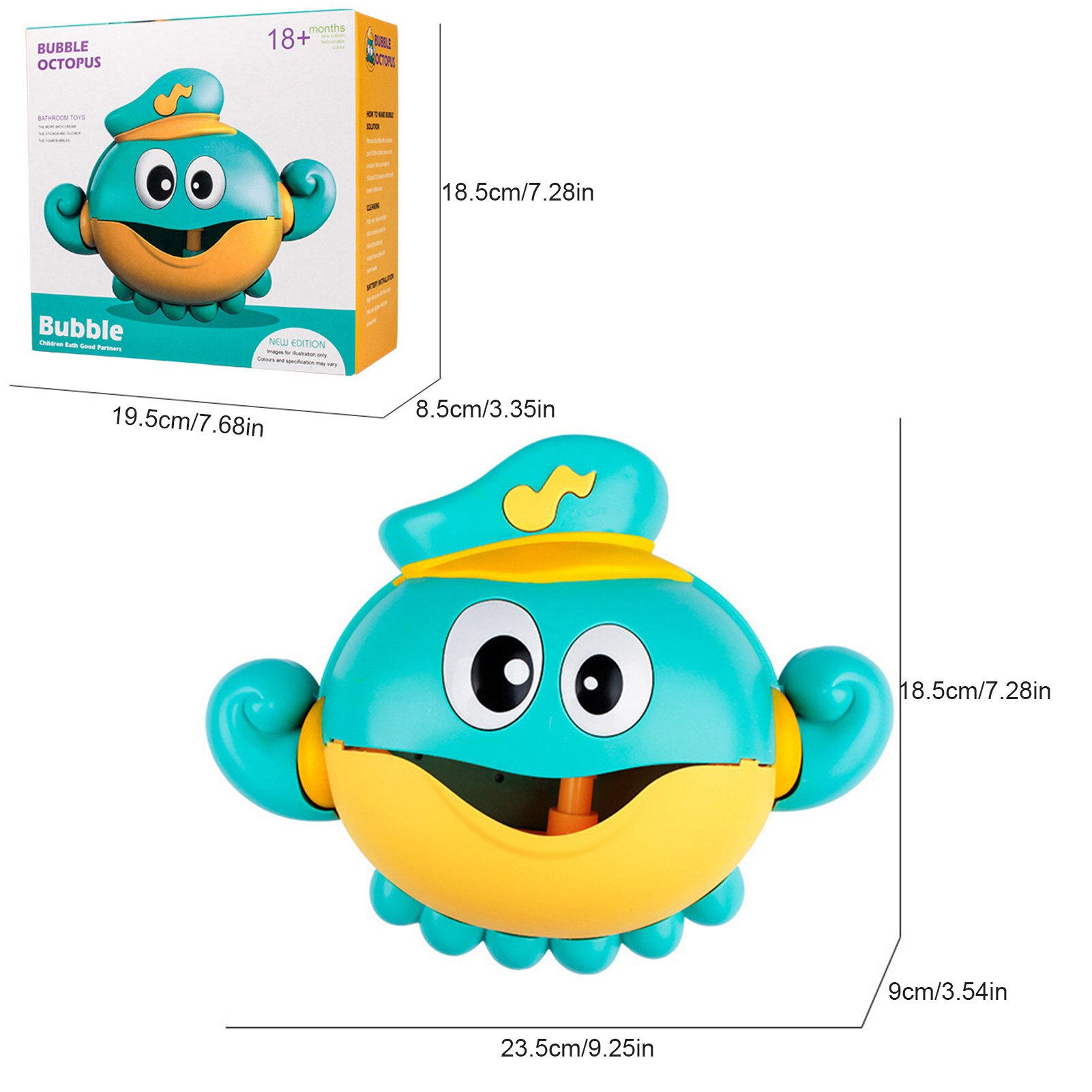 Kleine Octopus Elektrische Bubble Machine Automatische Bubble Camera Kinderen Zeepbellen Blower Elektrische Muziek Licht Speelgoed