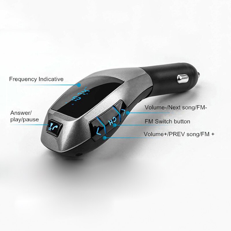 1 X Car FM Transmitter Kit Wireless Bluetooth MP3 Radio Adapter Handsfree Parts