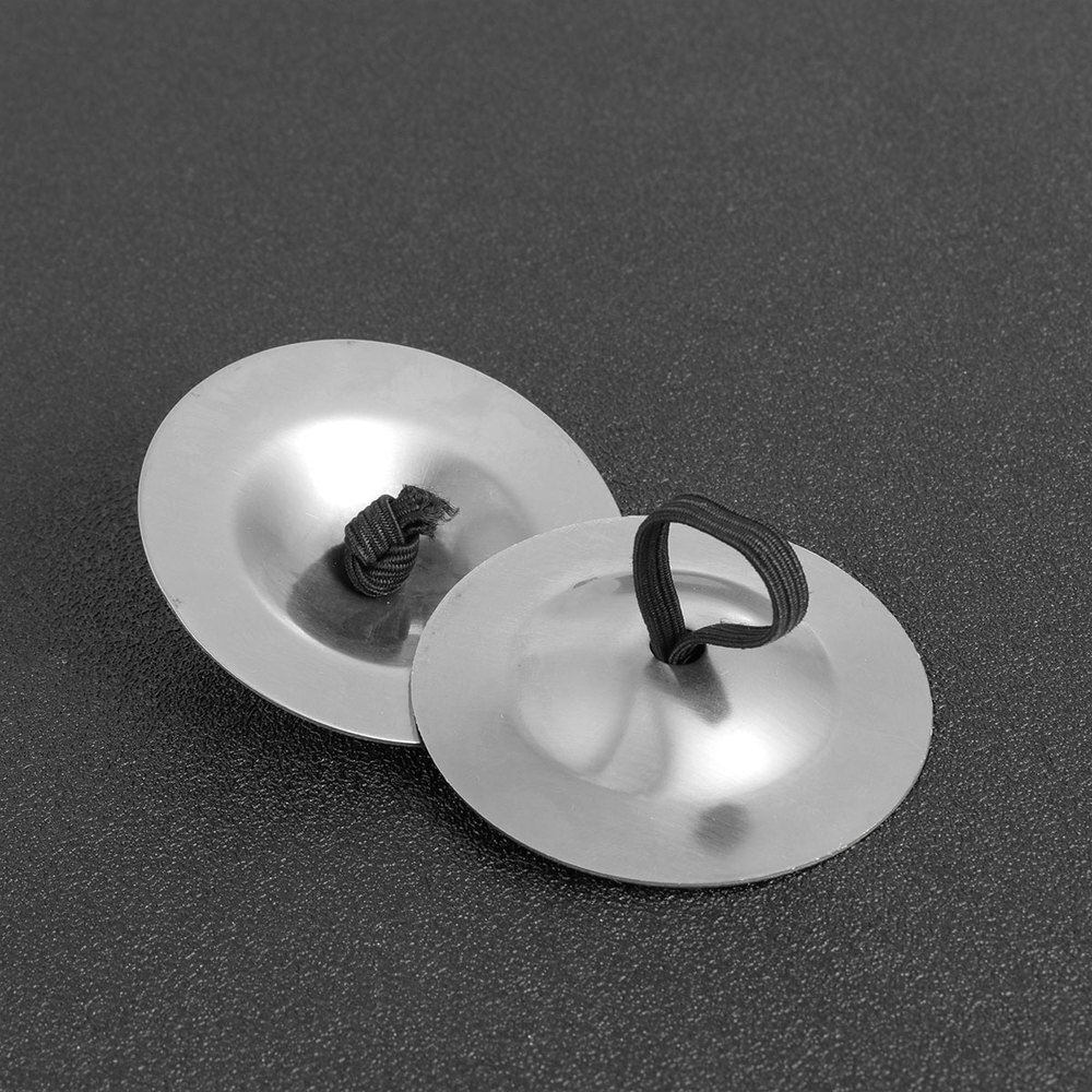 Instrumentos musicales para danza del vientre, platillos para dedos de cobre de percusión, accesorios de baile, instrumento de percusión (dorado), 6 uds.