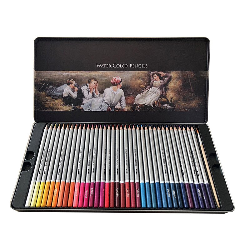 36/48/72 Aquarel Potloden Professionele Kleurpotloden 72 Aquarel Potloden Lood Water Oplosbare Kleur Potlood Set Art Supplies