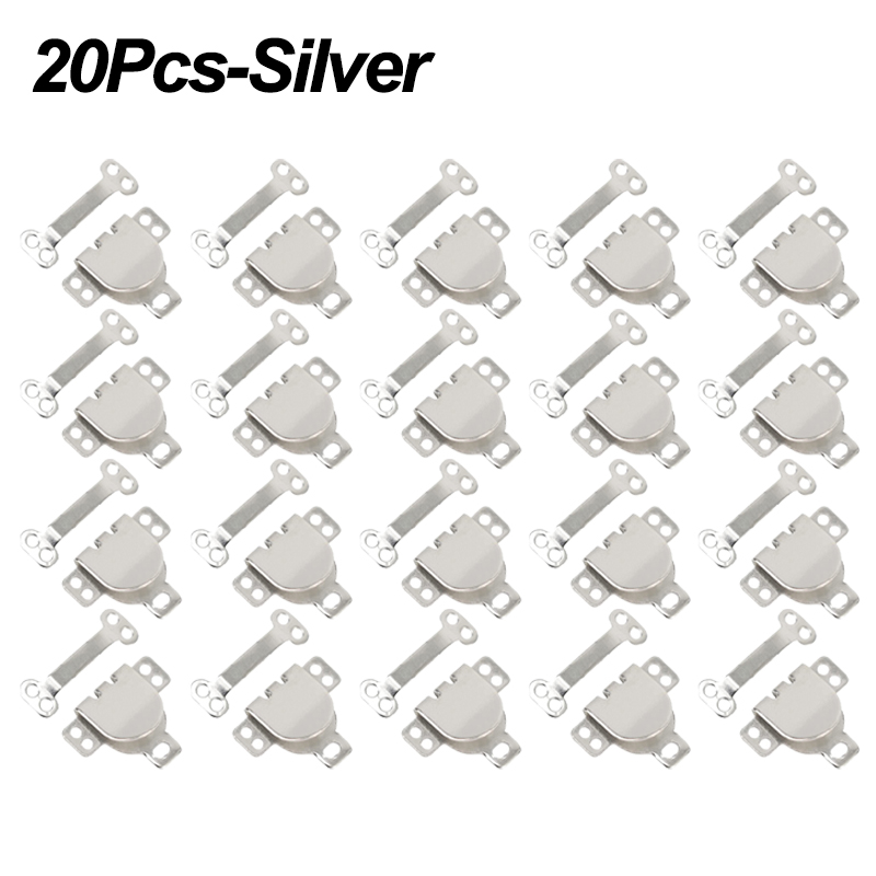 2/20Pairs Metal Invisible Trousers Hook Clasp Eyes Closure Fasteners Buckle Skirt Dress Bra Sewing DIY Garment Hooks Accessories: Transparent