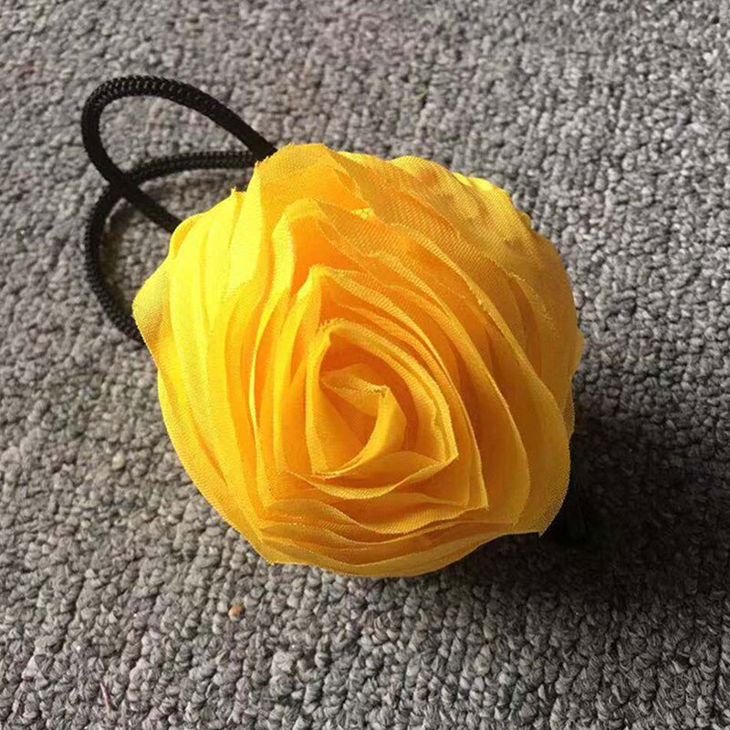 Bolsa de compras plegable, bolsa de hombro de tela Oxford con flores rosas, bolsas de supermercado portátiles ecológicas, bolsa reutilizable para mujeres 1 unidad: YELLOW