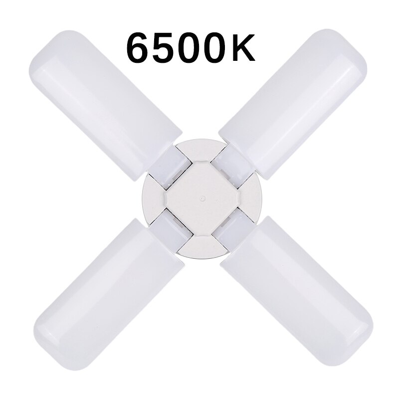 Folding garage light Super Bright LED Garage Lights Durable Long Service Life Versatile Energy saving Easy to Install: Four Leaf cold