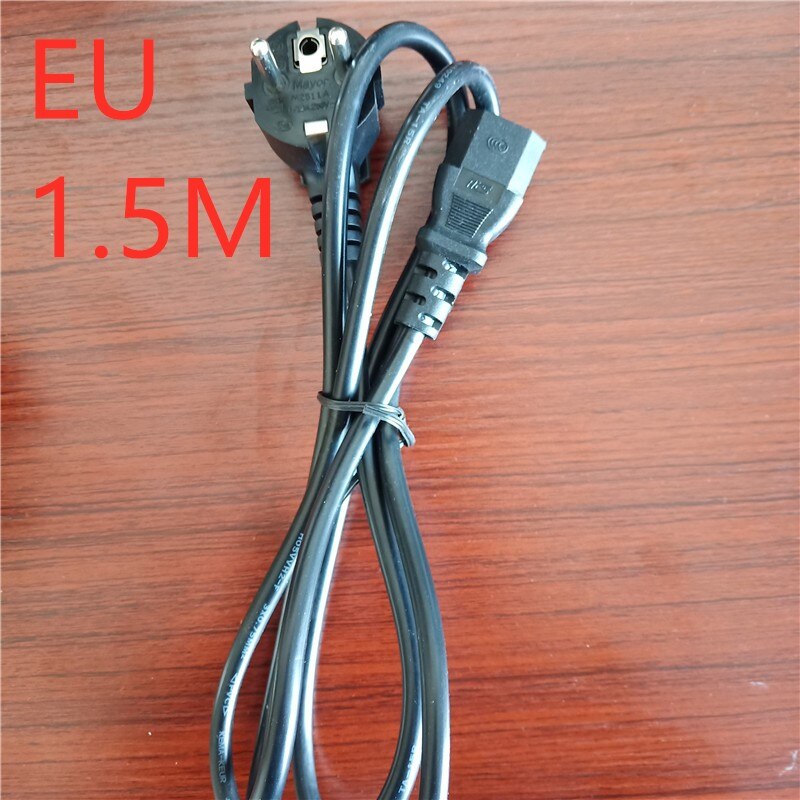 EU European AC Electrical Power Schuko CEE 7/7 Rewireable Plug Male Sockets Outlets Adaptor Adapter Extension Cord Connector: EU PLUG 1.5M