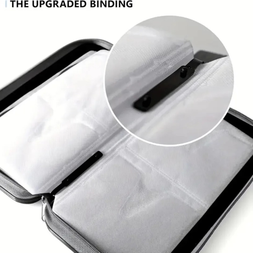 CD Case, DVD Case Holder 96 Capacity Hard Plastic CD DVD Disc Cases Storage Binder Wallet for Car Home Office Travel