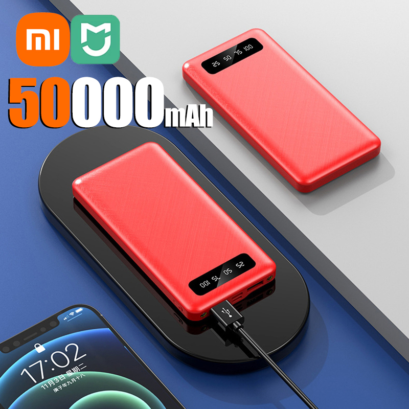 Xiaomi Mijia 200000mAh 120W Power Bank Super Fast Charging High Capacity External Battery With LED Digital Display for IPhone: Gold