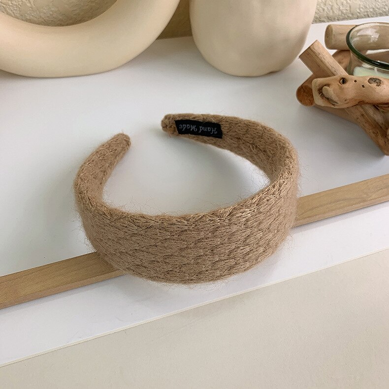 HUANZHI 2021 Trendy Vintage gąbka opaski Pearl Hairbands obręcz do włosów dla dziewczyn głowa kobiety Bezel Band akcesoria do włosów nakrycia głowy: 11