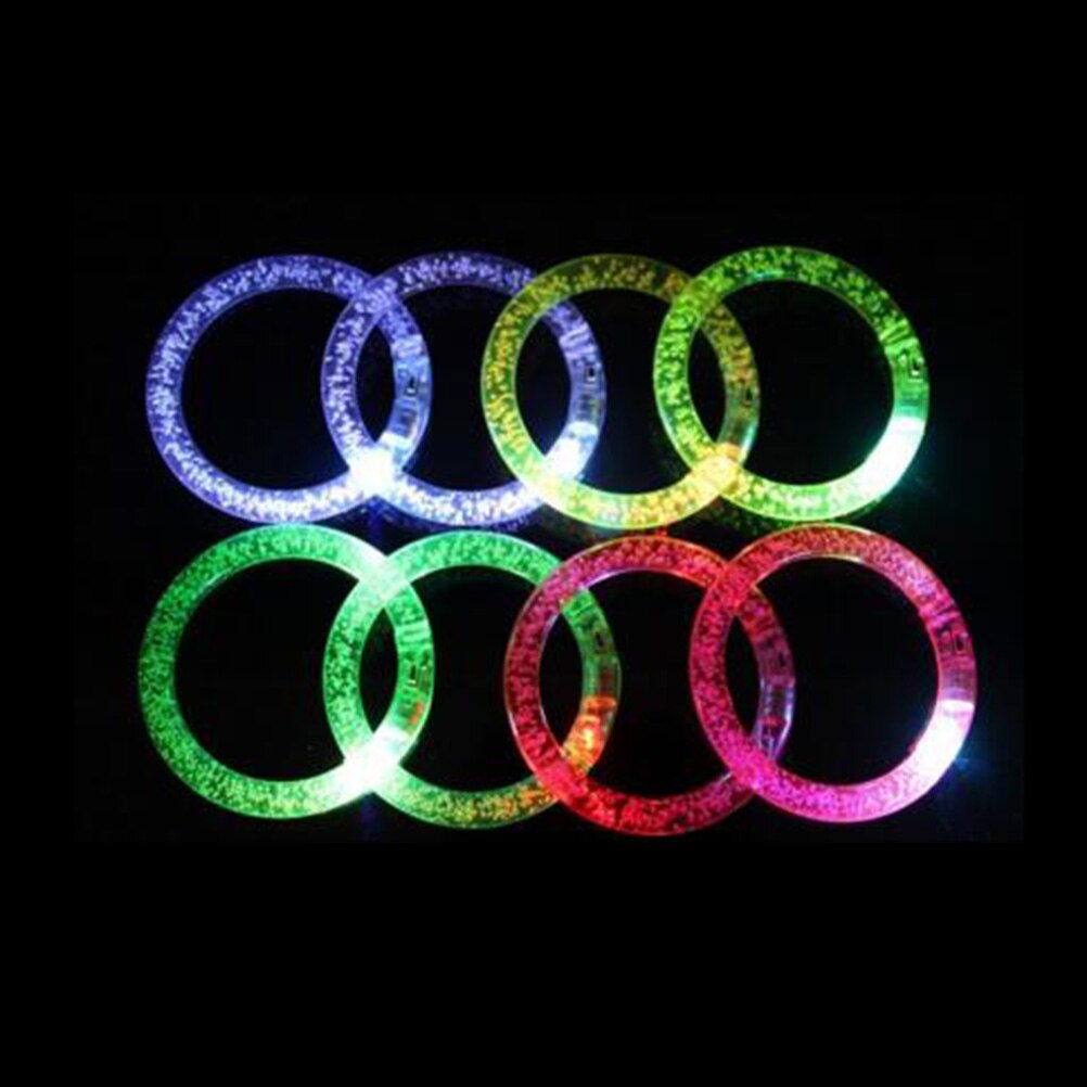 3 Teile/los bunte wechsel LED Armbinde leuchten Armbinde blinken Acryl glühend Armbinde spielzeug Party dekoration lieferungen