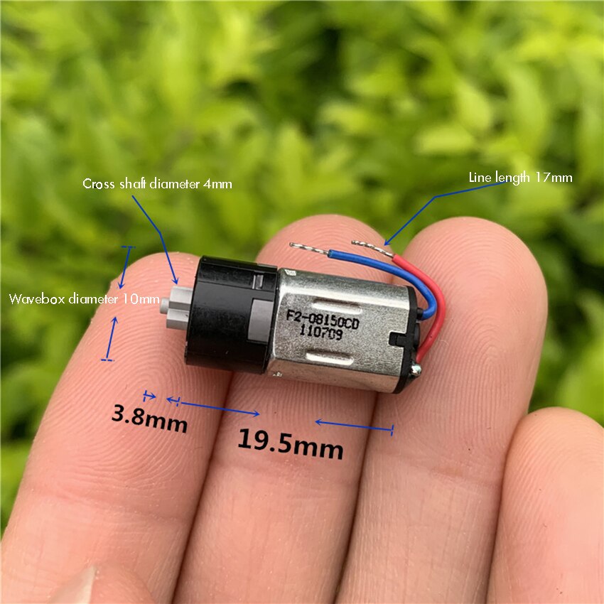 M10 Mini Precision Planetary Gear Reducer Motor Diameter 10mm DC3V Plastic Gear Reducer Box Smart Lock Motor with Cross Shaft