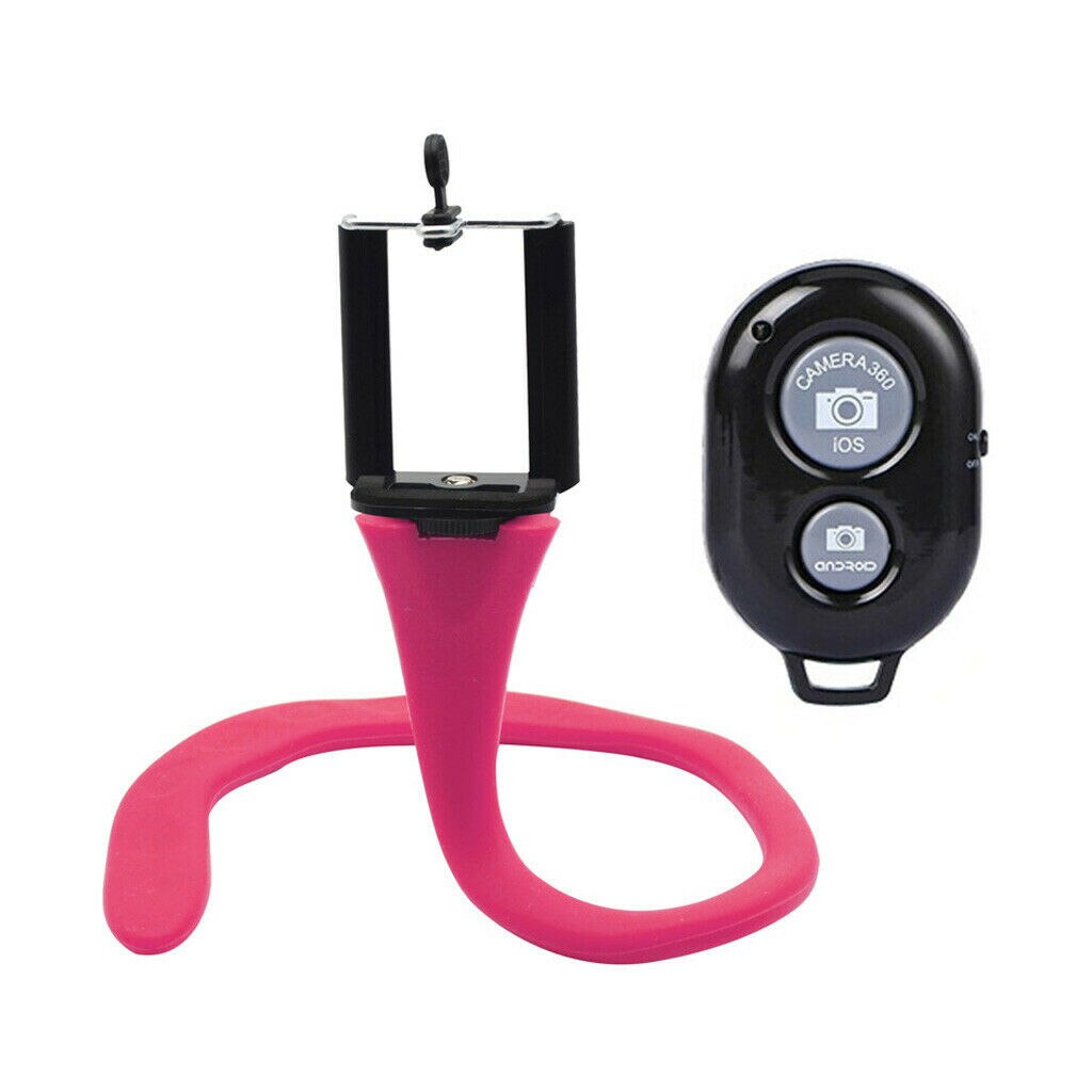 5 farver fleksibel selfie stick til smartphone multifunktion trådløs bluetooth stativ abeholder til kameratelefon bilcykel: 02