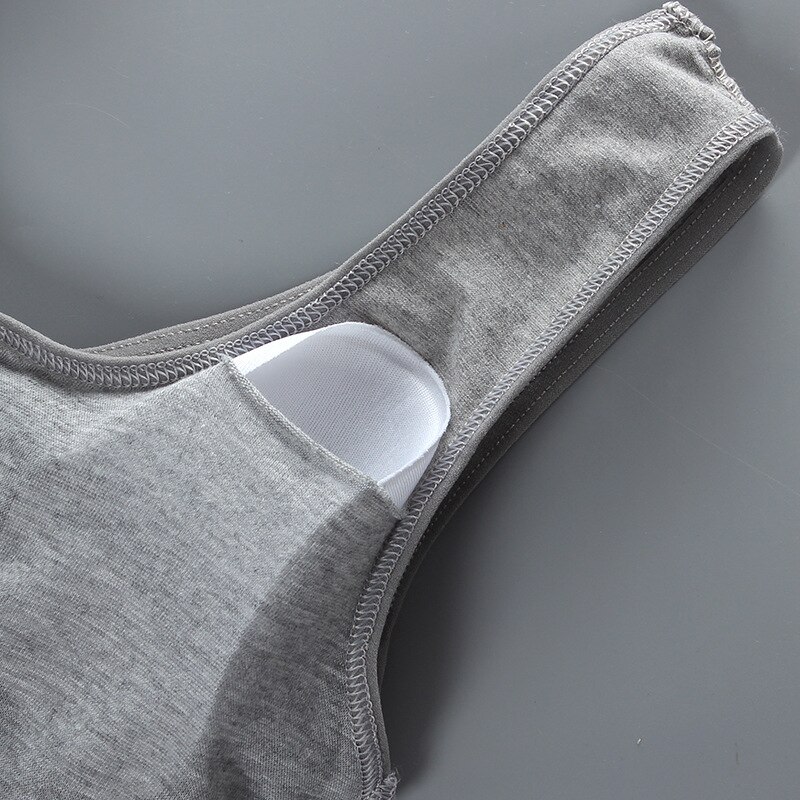 Girls Bra Developmental Vest-style Students Pure Cotton U-shaped Teenage Training Bra Children's Short Bra Sports Breathable