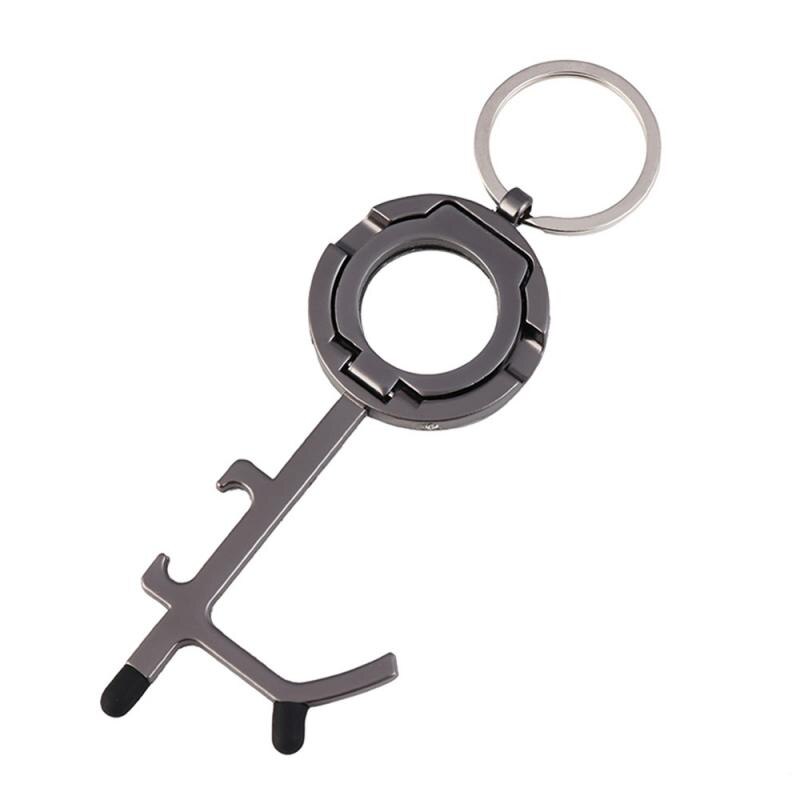 Geen Touch Key Non-contact Deurklink Lift Lift Sleutelhanger Gebruikt Als Telefoon Houder Edc Deur Opener Telefoon Touch screen Opener: 04