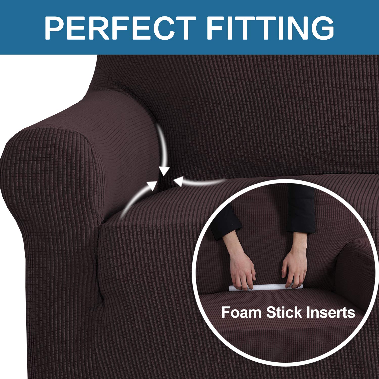 8 farver sofaovertræk stræk stilfuldt møbelovertræk høj spandex lycra slipcover maskinvaskbar / skridsikker modstand