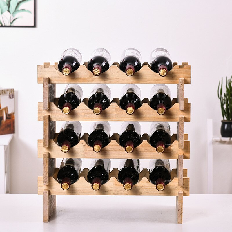 Classic wooden wine bottle rack wine rack wine rac... – Grandado