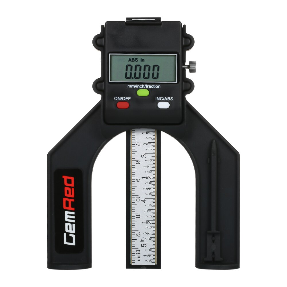 GemRed Digital Depth Gauge Display Slide Caliper Vernier Ruler Depthometer Depth Indicator Height Gauge Measuring Range 0-85mm: Default Title