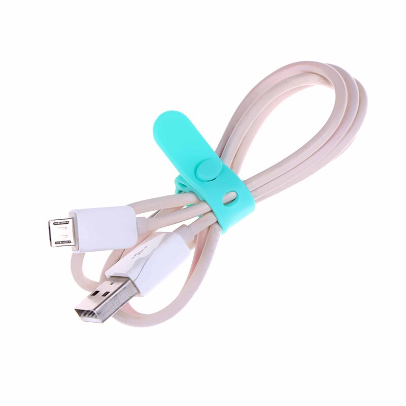 4 stk silikon kabel arrangør usb datapakke ledning vikler ledning beskytter holder kontor stasjonær pult sett tilbehør forsyninger