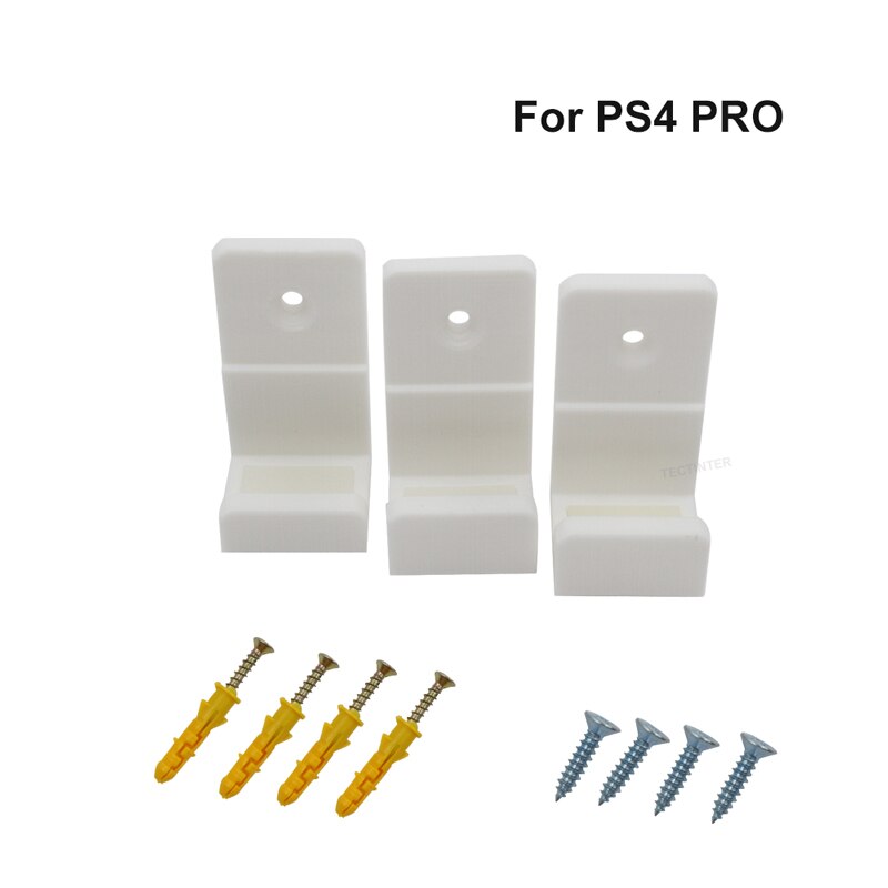 Soporte de pared para consola PS4, Base de almacenamiento para PlayStation 4, accesorios para PS4 Pro/Slim: P4Pro-White