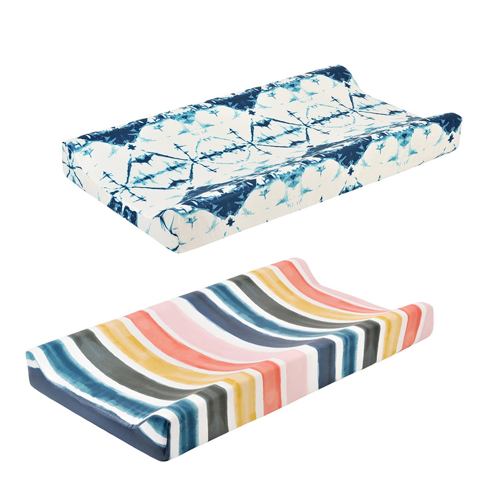 2Pcs Baby Veranderende Tafel Baby Kwekerij Luier Veranderende Pad Soft Cotton Blend Cover Veranderende Tafel Cover Funda Cambiador Ajustable: D
